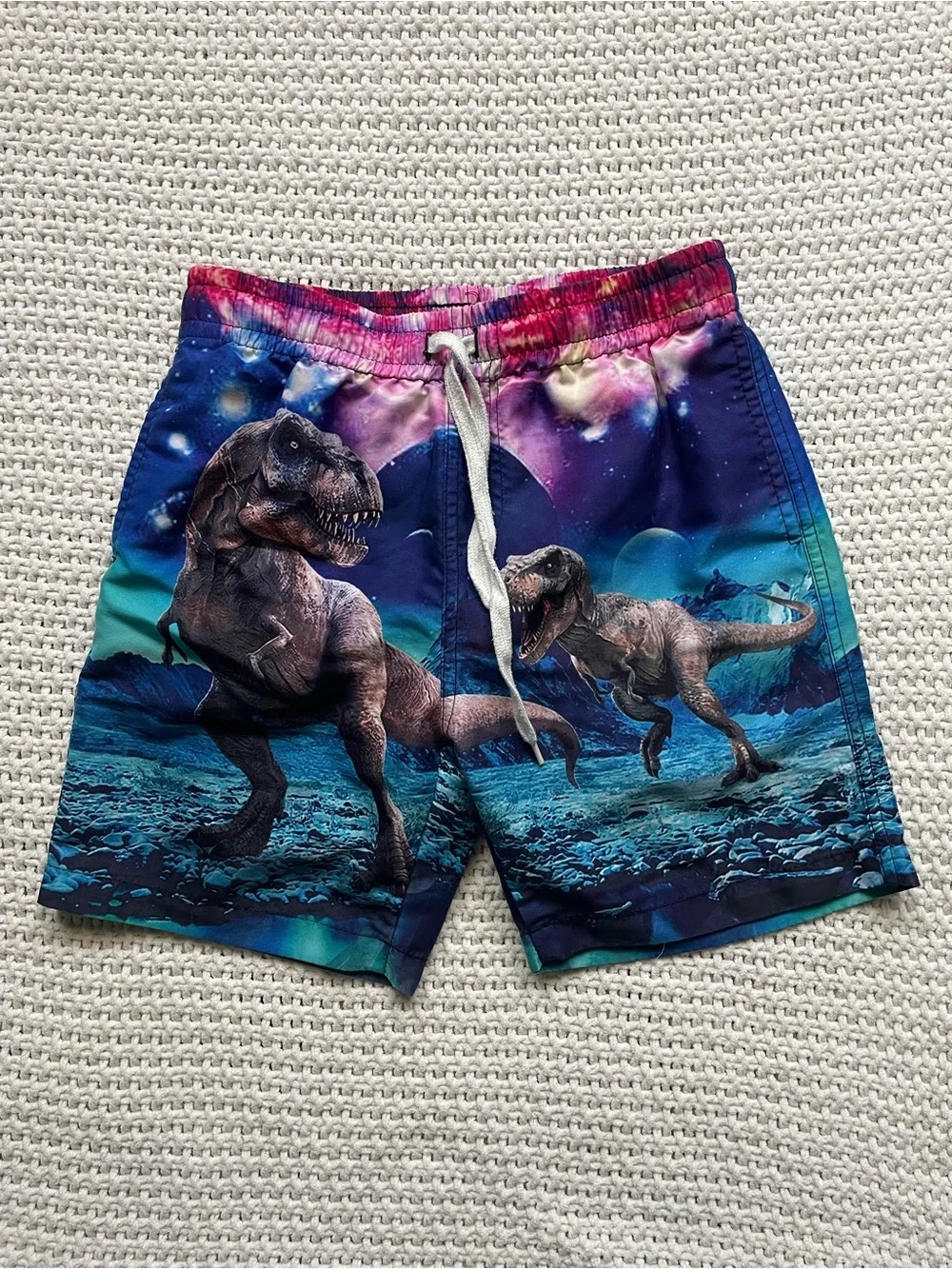 Boys Dinosaur Galaxy Space Swim Shorts